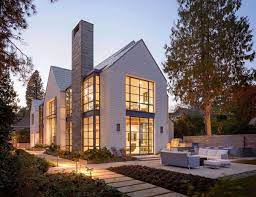 Contemporary Shingle Style House On The Shores Of Lake Washington Creating a balance of traditional exterior architecture with a sleek but soft interior was the goal of this new 4,500 square foot home.
