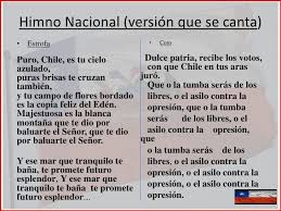 Coro mexicanos, al grito de guerra el acero, aprestad y el. Himno Nacional De Chile Version Haitiano 2020 Oh My Chile Viva Chile Te Amo Chile Que Lindo Es Vivir En Chile Profesorbaker S Worldwide Bilingual Blog