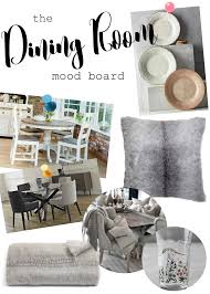 We started this design around this a vintage persian area rug brings in the prettiest shade of blue. The Dining Room Mood Board Hello Miss Jordan