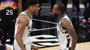 On abc as the milwaukee bucks, led by giannis antetokounmpo, khris middleton and jrue holiday, look to close out the series against the phoenix suns, led by chris paul, devin booker and deandre ayton. Vucz6ro5wjo8lm