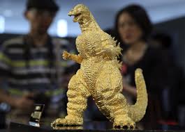 Gold Godzilla 1 5 Million The 60th Anniversary Of The Movie Star Monster Was Celebrated In Style With Another Ginz Star Monsters 60th Anniversary Godzilla