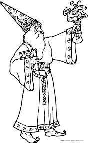 Minotaur coloring pages b&w 1 b&w 2: Wizard Witch Magic Color Page Fantasy Medieval Coloring Pages Color Plate Coloring Sheet Printa Witch Coloring Pages Printable Coloring Pages Coloring Pages