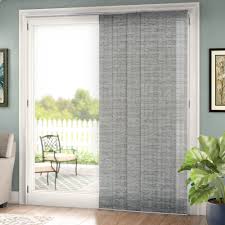 A common choice for large windows and sliding glass doors is vertical blinds. Symple Stuff Adjustable Sliding Room Darkening Munich Castle Vertical Blind Reviews Wayfair