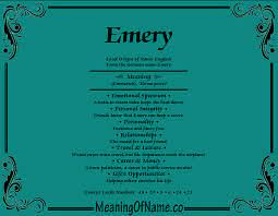 Emery Meaning Of Name