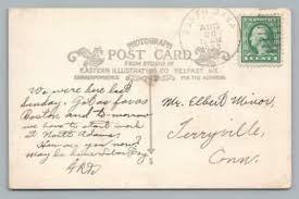 Exchange Street BARRE Massachusetts RPPC Antique Photo "Jack's Ice Cream"  1923