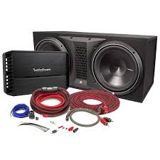 Additionally, we have complete packages that also include a power amplifier and amp kit. Rockford Fosgate Punch P1000x1bd Mono Sub Amplifier P3 2x12 Loaded Subwoofer M2kit4b Wire Kit M117
