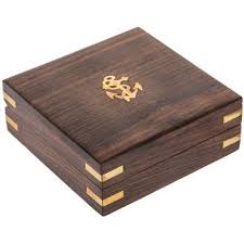 Brass Nautical Compass In Wood Box Hobby Lobby 1161660 In 2020 Wood Boxes Nautical Compass Recipe Card Boxes