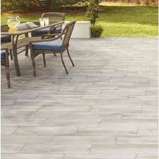 Wood Look Brown Black Tile Flooring The Home Depot In 2020 Outdoor Patio Decor Outdoor Remodel Patio Flooring