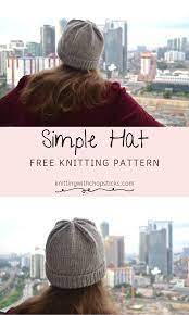 Easy Knit Hat With Double Pointed Needles Pattern Free Simple Hat Knitting Patterns Free Hats Knitted Hat Patterns Free Women Hat Patterns Free