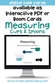 Digital Task Cards Measuring For Special Ed Video In 2020 Life Skills Lessons Life Skills Classroom Special Education Activities
