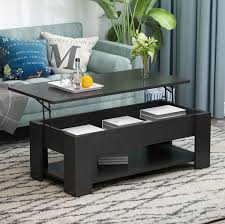 That little bit of extra storage that often makes all the difference. Buy Foguid Lift Top Coffee Table With Compartment Storage Shelf Wood Dining Table For Living Room Black 41 3 L X 19 7 W X 15 2 H Online In Indonesia B093s125lw