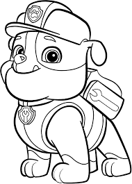 Free printable construction coloring pages for kids that you can print out and color. Construction Bulldog Rubble Coloring Page Free Printable Coloring Pages For Kids