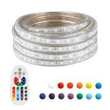 These rgb led rope lights are extendable units. 50ft 15m 900led Waterproof Rgb Multicolor Changing Flexible Led Rope Lights Tv Backlight Tape Strip Light Kit With 24key Ir Remote Control 4 Light Pattern Mode Led Rope Lights Led Strip Lighting