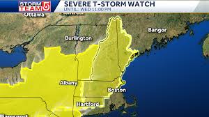 The national weather service has issued severe thunderstorm watch. Severe Thunderstorms Move Through Massachusetts
