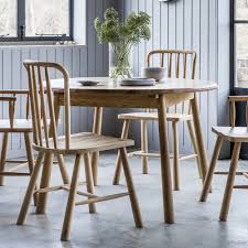 Extendable solid wood black/cherry finish. Natural Round Solid Oak Wood Extendable Dining Table Myhaus