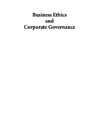Business Ethics And Corporate Governance 0071333320 9780071333320 Dokumen Pub