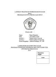 Maybe you would like to learn more about one of these? Contoh Soal Ulangan Pemrograman Dasar 1