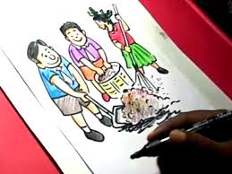 Best Drawing Ideas Clean And Green City Drawing For Kids Best Drawing For Kids Cool Drawings