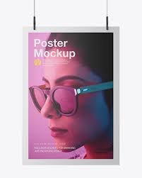 Download Matte A2 Poster Mockup In Stationery Mockups On Yellow Images Object Mockups PSD Mockup Templates