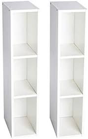 Puckdaddy Stauraumregal Lasse 2er Set 19x30x93 Cm Stand Regal Aus Holz In Weiss Passend Zu Ikea Hemnes Kommode Facherregal Fur Wickelkommoden Wickeltisch Re In 2020