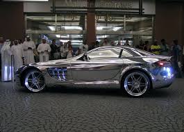18k Pure White Gold Mercedes Benz Created In Abu Dhabi Slr Mclaren Gold Mercedes Gold Car