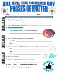 Answers is the place to go to get the answers you need and to ask the questions you want. Bill Nye The Science Guy Phases Of Matter Video Worksheet Sub Plans