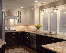 Two Tone Kitchen Cabinets Transitional Kitchen Colour Schemes Chicago Cherry Cabi Kitchen Cabinets Color Combination Best Kitchen Cabinets New Kitchen Cabinets