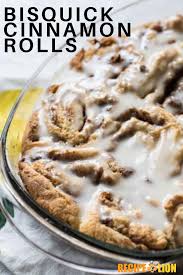 Bisquick Cinnamon Roll Recipe These Easy Cinnamon Rolls Are Made With Bisquick So Half The Work Is Done For You Before You Even Bisquick Cinnamon Rolls Bisquick Recipes Cinnamon Rolls Easy