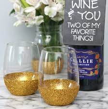 Maybe you would like to learn more about one of these? Glitter Dipped Wine Glasses And Wine Bottle Gift Tags