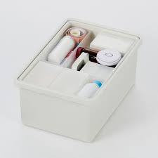 ポリプロピレン収納ボックス 中 ホワイトグレー 幅３７ 奥行２５ 高さ１６ｃｍ 通販 無印良品 収納ボックス ボックス 収納