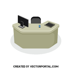 Reception Table Vector Image Vector Images Reception Table Vector