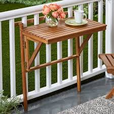 Folding Acacia Wood Balcony Table Natural Www Kotulas Com Free Shipping Balcony Decor Decor Outdoor Tables