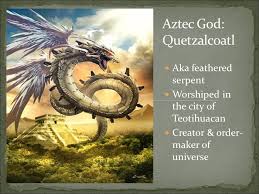 Quetzalcoatl, the feathered serpent god of the aztecs, is recognized the world over in art and media. Meso American Religion Ppt Video Online Download
