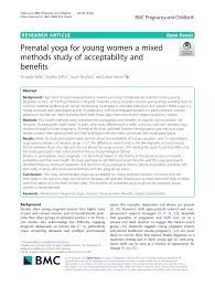pdf prenatal yoga for young women a