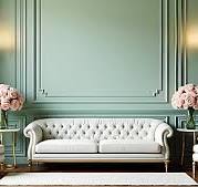 Gambar Background Sofa Berumbai, Vektor dan File PSD untuk ...