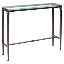 Lincoln Glass Top Console Table Console Table Slim Console Table Glass Console Table