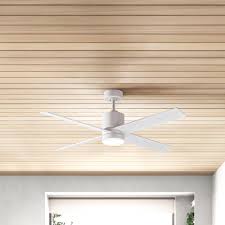 52 inch ceiling fan with led lights remote control indoor, 5 reversible blades, 3 wind speed, timer function, powerful motor, 3 light colors warm nature cold, overhead fan lamp for living room bedroom. Allmodern 52 Harlingen 4 Blade Led Standard Ceiling Fan With Remote Control And Light Kit Included Reviews Wayfair