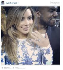 Kim Kardashian's Ring From Kanye Is Smaller Than Her Last One... But By The  Same Designer