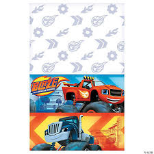 Although toys, cartoons, and animations are for everyone, cars or trucks are regarded as boys' toys. Blaze And The Monster Machines Tablecloth