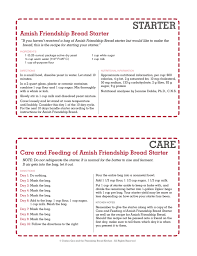 Printable Amish Friendship Bread Instructions Friendship Bread Amish Friendship Bread Friendship Bread Recipe