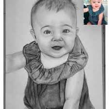 Check out our baby pencil drawing selection for the very best in unique or custom, handmade pieces from our pencil shops. Baby Pencil Color Drawing From Photo Photo To Drawing Sketch Artist