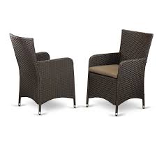 Peavey Outdoor Patio Dining Chair With Cushion In 2020 Wicker Patio Chairs Patio Dining Chairs Outdoor Wicker Chairs
