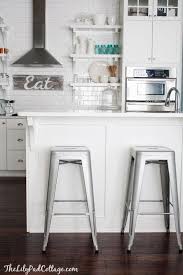 New Barstools And A Big Announcement White Kitchen Bar Stools White Kitchen Kitchen Inspirations