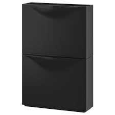 Trones خزانة أحذية خزانة أسود 52x39 سم Ikea