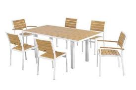 Polywood Euro 7 Piece Dining Set By Polywood 2089 93 Available In 7 Aluminum Frame And Slat Casual Outdoor Furniture Patio Dining Set Brown Dining Chairs