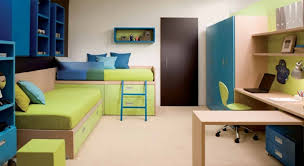 Jungen Kinderzimmer Gestalten Kombination Von Blau Und Grun Kleines Schlafzimmer Kinder Moderne Schlafzimmermobel Gestaltung Kleiner Raume