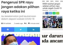Dato'mahdzir bin khalid juga merupakan pengerusi yayasan basmi kemiskinan darul aman. Perihal Penangguhan Pilihan Raya
