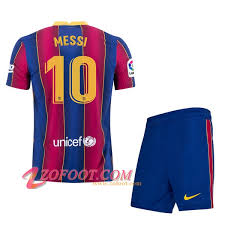 Cela rappelle un peu le cas neymar, qui avait disparu des promos du barça en 2017, quelques jours avant de signer au psg. Vieux Maillot De Foot Fc Barcelone Messi 10 Enfants Domicile 2020 2021