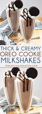Oreo Milkshake Recipe The Salty Marshmallow Recipe In 2020 Oreo Milkshake Recipe Milkshake Recipe Easy Oreo Milkshake