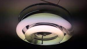 That's why the fluorescent round ceiling light fixture. Vintage Circline 32 22 Watt Fluorescent Fixture Youtube